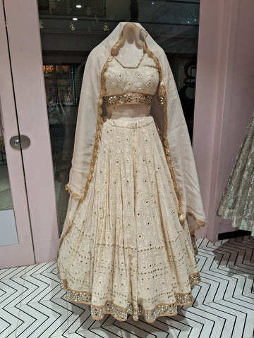 Beige Lehenga Choli