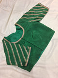 Green Hand Embroidery Blouse