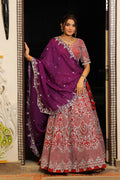 Purple and Red Lehenga Choli