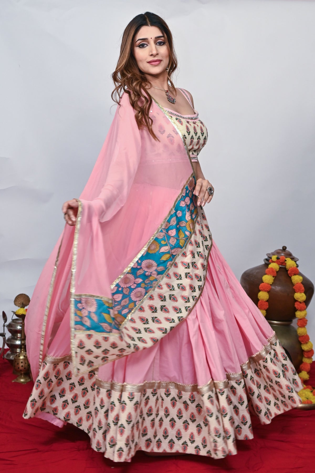 Coral Mist - Chaniya Choli