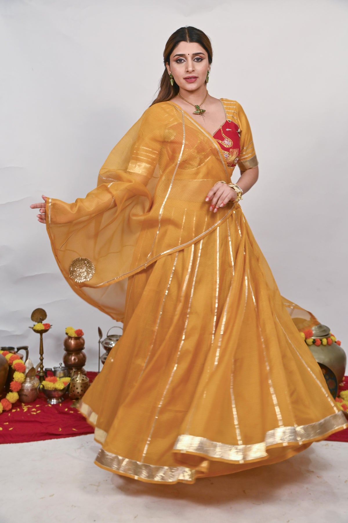 Orange Sunrise - Chaniya Choli