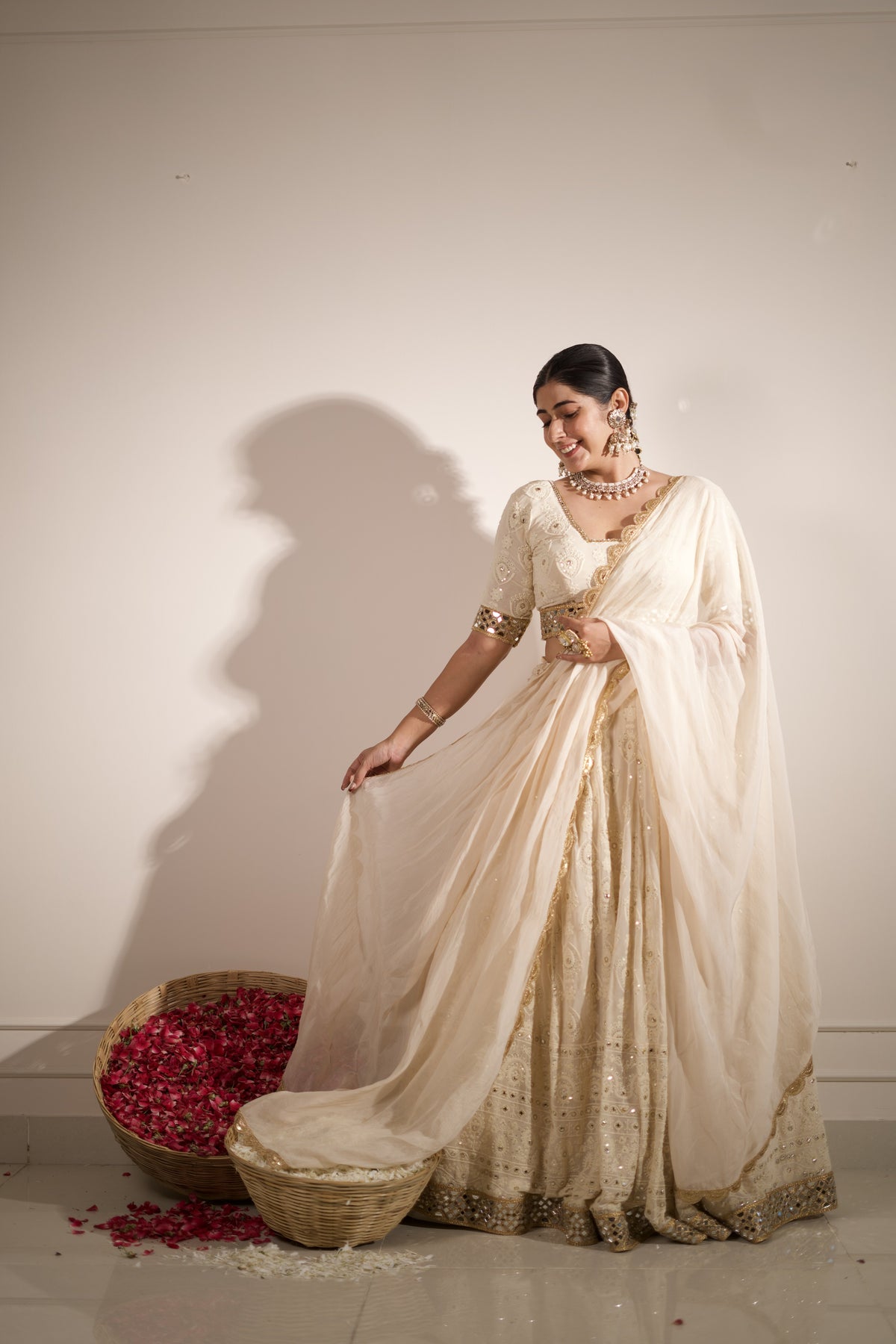 Off White Lehenga Choli
