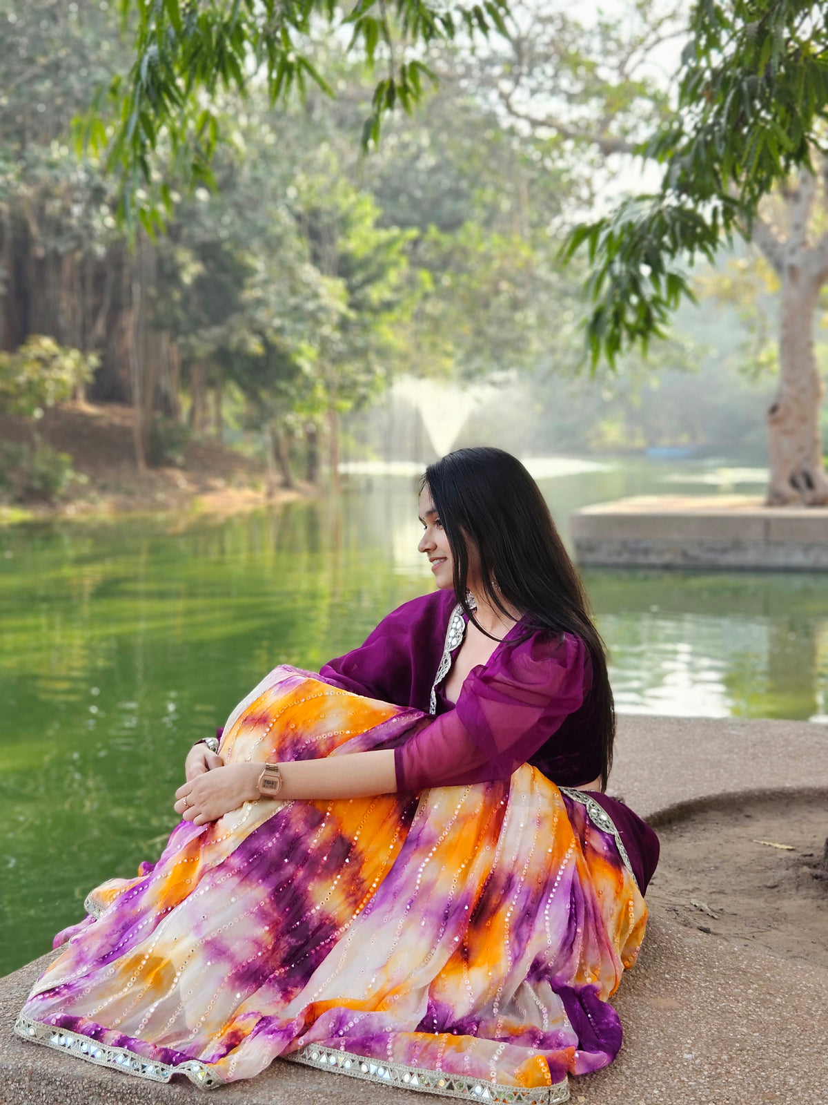 Purple Lehenga Choli