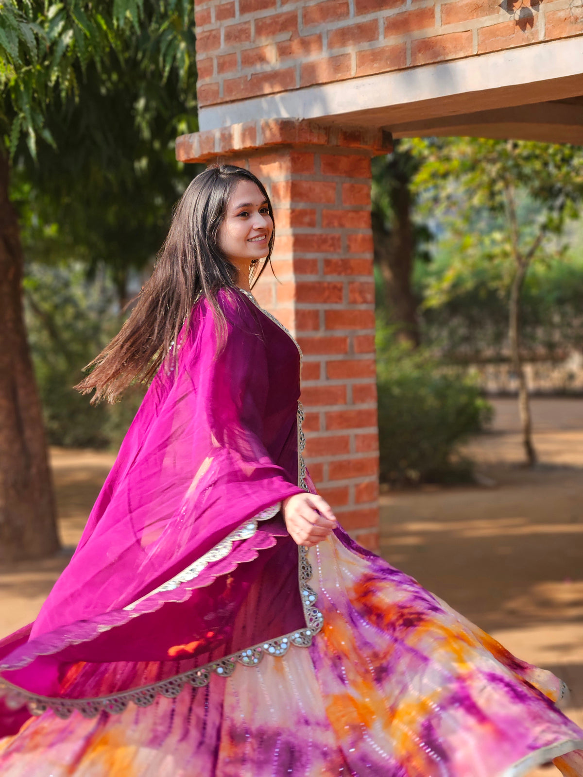 Purple Lehenga Choli