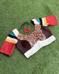 Khat work Multi Color Blouse