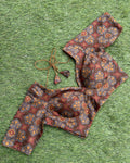 Brown  Printed Blouse
