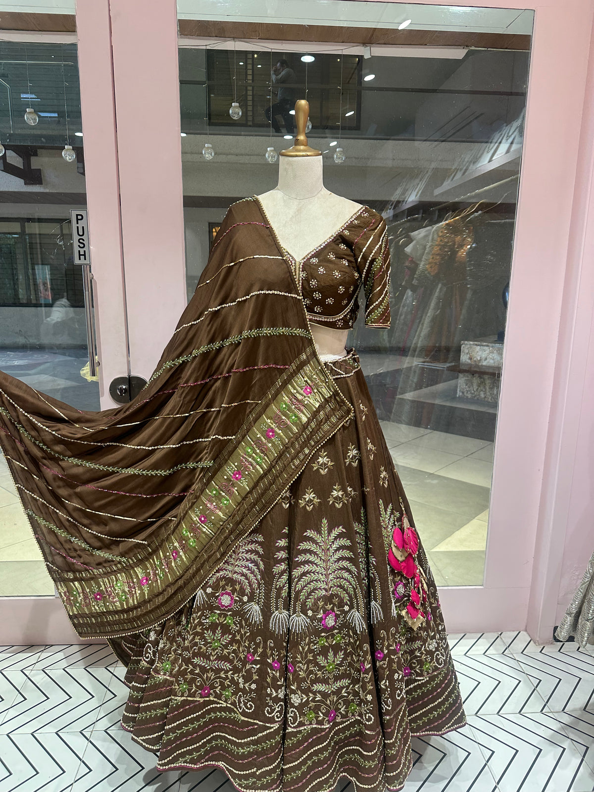 Brown Lehenga Choli