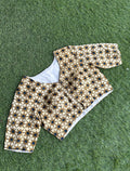 Ivory Cotton Printed Blouse