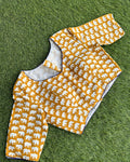 Yellow Elephant Printed Blouse