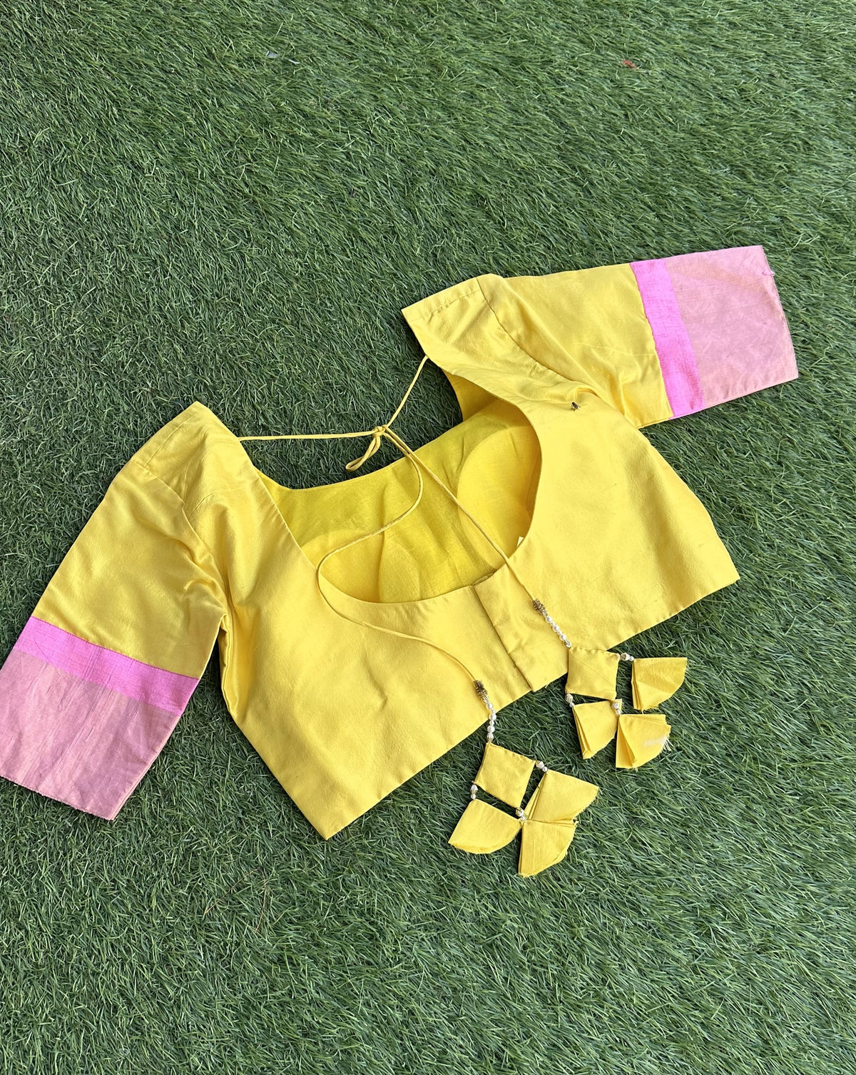 Yellow Silk Blouse