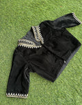 Black Velvet Khatwork Blouse