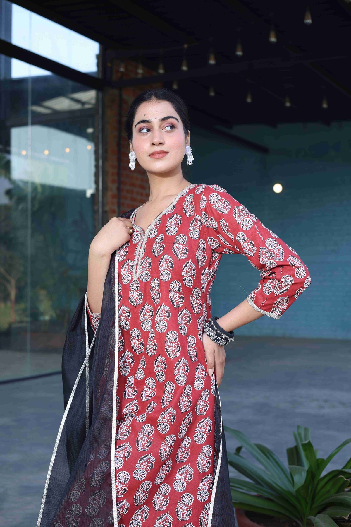 Majestic  Kurta Pant WIth Dupatta