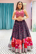 Multi Color Floral Print Lehenga Choli